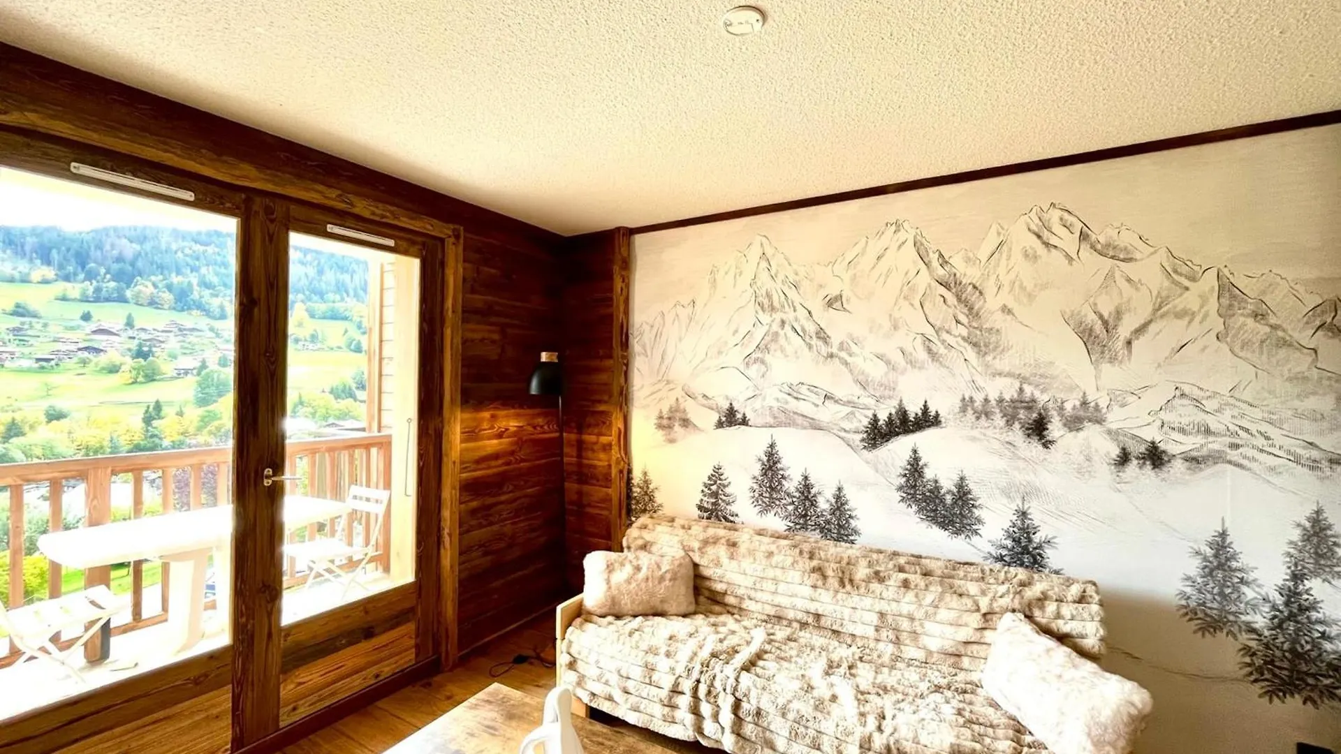 Cosy Studio With View Of Mont Blanc Combloux Appartamento